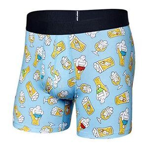 SAXX Men's Droptemp Cooling Cotton Boxer Brief with Pouch Support - Small